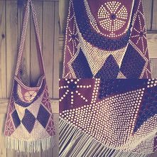 Vintage torba z frędzlami