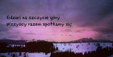 Spieszmy sie kochac ludzi..