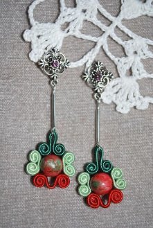 Kolczyki sutasz i ozdobny sztyft