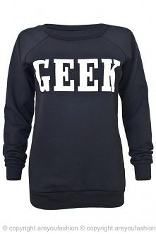 BLUZA GEEK CZARNA