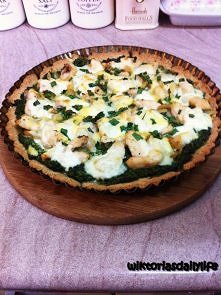Tarta ze szpinakiem i kurczakiem. Przepis na : wiktoriasdailylife.blogspot.com
