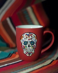 Ręcznie malowany kubek z Sugar Skull. Malowane przez Malerina