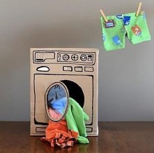 kartonowa pralka dla dzieci