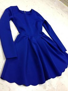 Kobaltowa sukienka :D