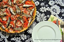 tarta warzywna z sardynkami