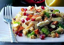 Quinoa w sałatce z kurczakiem, mozzarellą i owocem granatu

Składniki

- kasza quinoa: 100 gramów
- pierś z kurczaka pojedyncza: 1 sztuka
- słodka papryka w proszku: 1 łyżka
- s...