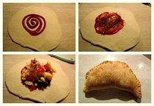 moje pierwsze calzone, jeju jakie dobre <3