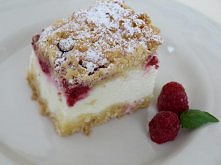 Styropian
Ja połączyłam je z malinami, ale użyć można swoich ulubionych owoców.

Bardzo polecam, bo pracy przy nim też niewiele.
Składniki:

Kruche ciasto:

    5 żółtek
    250...