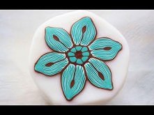 Millefiori green striped fl...