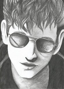 Moja praca
Przedstawia Alexa Turnera,wokalistę zespoły Arctic Monkeys. Mam nadzieję, że złapałam podobieństwo :)