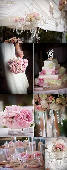 Sala weselna w biało-różowy...