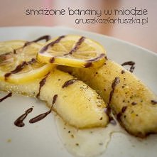 smażone banany w miodzie