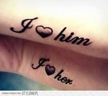 I <3 him ;* 
I <3 her...