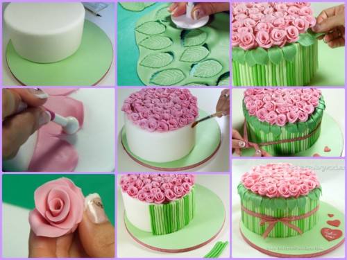 Flower cake tutorial