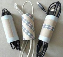 DIY - przechowywanie kabli....