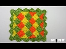 Entrelac Babydecke / Diaman...