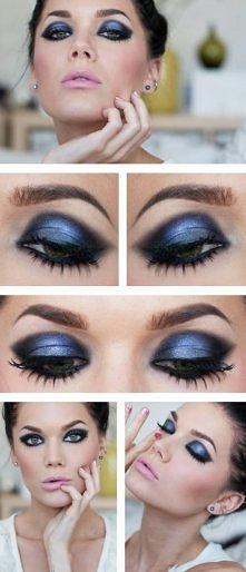 granatowy make up