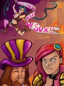 Jinx dokucza Vi ;d