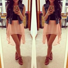 spódniczka z szyfonu