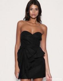 czarna gorsetowa sukienka