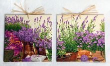 lawendowo na kafelkach 15x15 dostępne robótkownia Allegro.pl