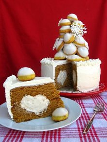 Browned Butter Pumpkin Croquemcake with White Chocolate Chai Mousse