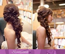 piękne ślubne upięcie...