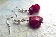 Kolczyki z korala - małe co...