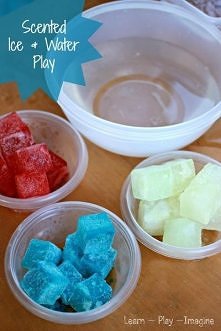 Kolorowe kostki lodu