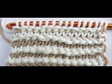 Tunesisch Häkeln - 1 Reihe Strickstich, 1 Reihe Reversestich im Wechsel