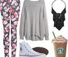 Spodnie w kwiatki <3 Prz...