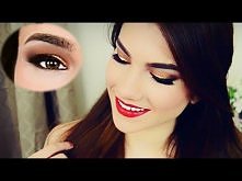 Quick Holiday Glam Makeup Tutorial (Gold Eyes &amp; Red Lips)