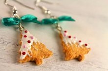 kolczyki ciasteczka - więcej klik w foto