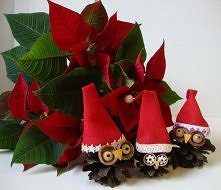 sowy z szyszek-łatwe