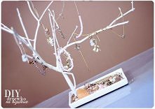 drzewko na biżuterie DIY