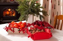 pomysł na koszyczki do orzechów, owoców itp. oczywiście na świąteczny stół (;