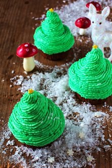 Muffiny Piernikowe Choinki