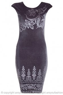 SUKIENKA Z AKSAMITU SYLWESTER SZARA