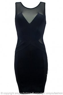 SUKIENKA Z SIATECZKĄ STYL MEGAN FOX BEZ PLECÓW