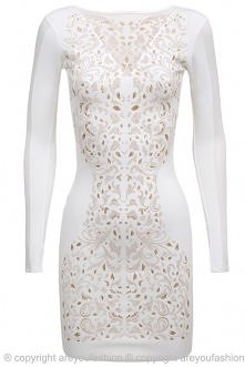 BIAŁA SUKIENKA BEZ PLECÓW SYLWESTER