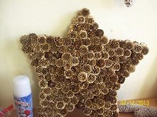 gwiazda z szyszek, dwustronna  ;))