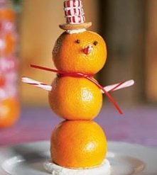 mandarynkowy bałwan :D