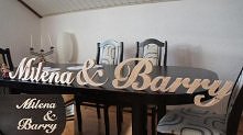 Napisy z litego drewna:) rękodzieło :)