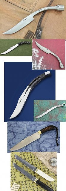 Perry Pearce zajmuje się wyrobem noży od 25 lat. To rodzinna tradycja, którą kontynuuje jego wnuk. Cechą charakterystyczną ich warsztatu jest używanie starych części, które łącz...