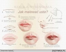 jak narysować usta