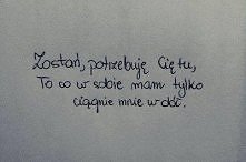 Każdy potrzebuje drugiej os...