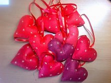 ozdoby na choinkę serduszka