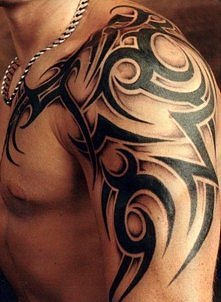 Piękny Męski Tribal Na Ramieniu < Ps. Mój Tata Chce Takiego > ;D