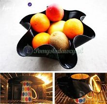 miska z winylowej płyty