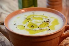 Krem ziemiaczany z porem i gruszką